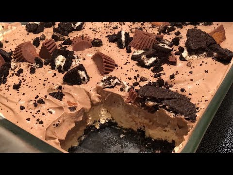 No Bake Chocolate Peanut Butter Dessert | Southern Sassy Mama