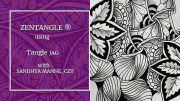 Zentangle® Mini Project with Tangle JAG beginners tutorial