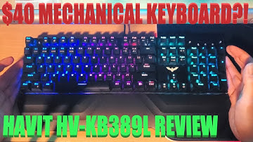 Amazing $40 RGB Mechanical Keyboard/W Mouse?!  Havit HV-KB389L Review - 2020