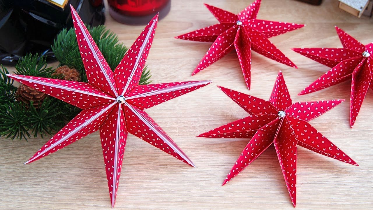 Christmas Stars Ornament: Beauty Craft On Both Sides | I. Sasaki - YouTube