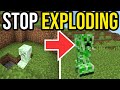 How To Stop Creepers BLOWING UP In Minecraft! (No More Explosions!)