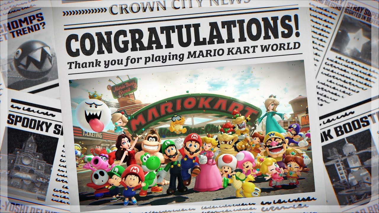 09 Mario Kart World End Credits Youtube 
