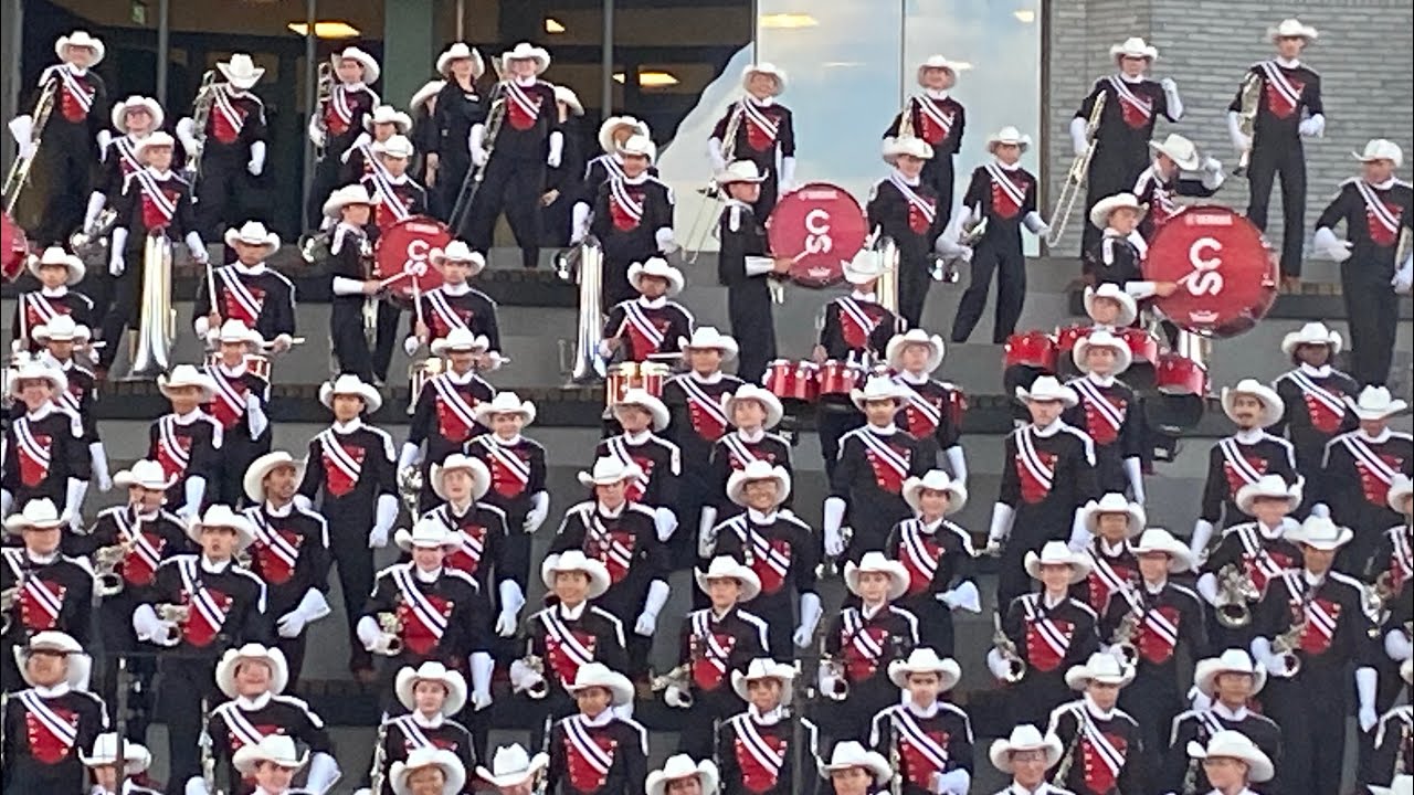 Calgary stampede showband at Calgary Stampede grand staircase afternoon step show day 5 July 9, 2024