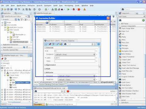 Controlling user input in table column filters
