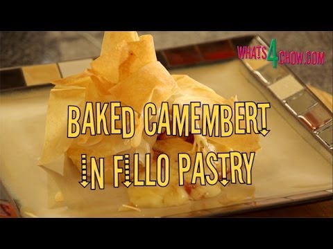 Baked Camembert or Brie Cheese in Fillo / Filo / Phyllo Pastry. How to make baked camembert or brie.