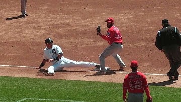 LAA@DET: Tigers challenge out call in 3rd inning