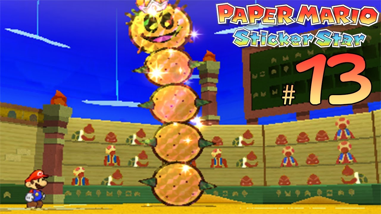 paper mario sticker star world 2 5 drybake stadium part 13
