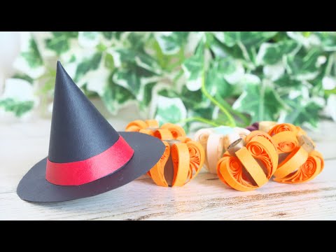 How to Make A Paper Witch Hat - DIY Halloween Decor