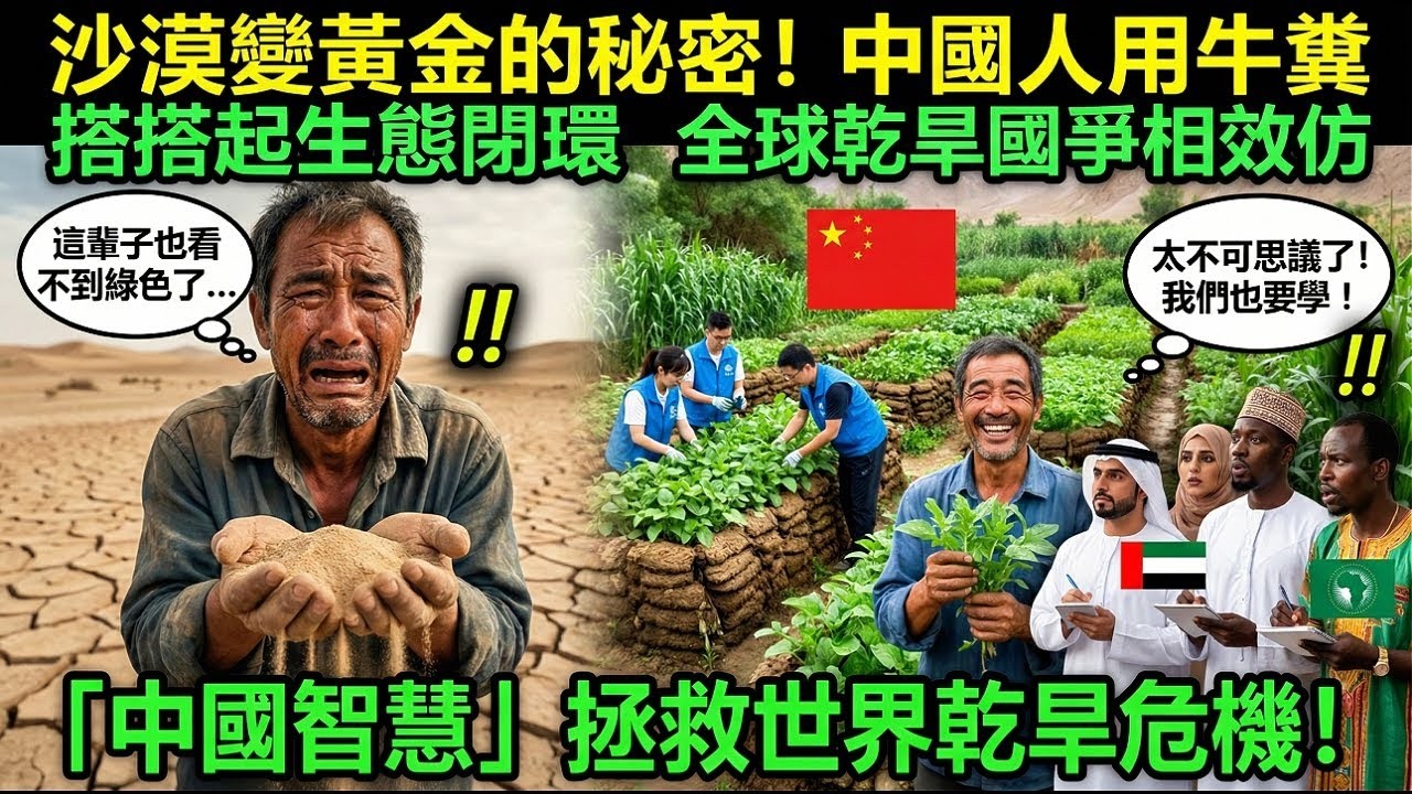 顛覆認知！中國用牛糞治沙，把荒漠變“印鈔機”，西方專家看呆了