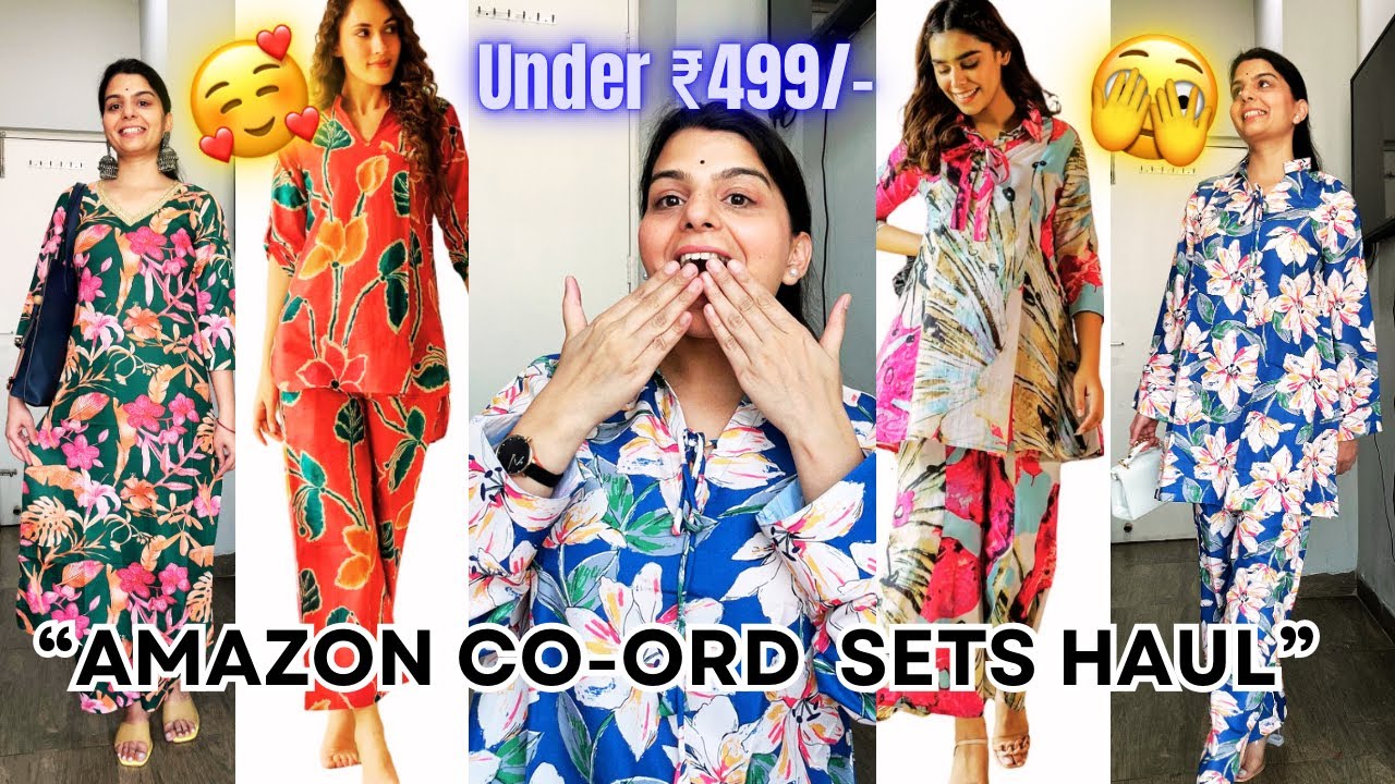 Amazon Ethnic Co-Ord Sets Haul 🥰 Under ₹499 🫣 #amazon #coordset #haul # ...