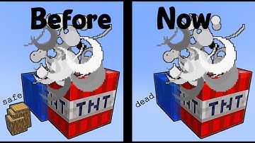 Minecraft Nerfed TNT mechanics...