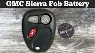 1999 - 2002 GMC Sierra key fob battery replacement - How To Change Replace Sierra Remote Batteries