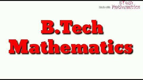 Linear Algebra & Caluculus, Syllabus 2019