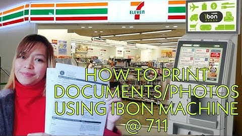 HOW TO PRINT DOCUMENTS OR PHOTOS USING IBON MACHINE AT 711 STORE ||JeselleC