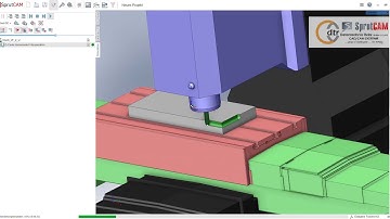 SprutCAM - G Code based Milling Simulation  G Code basiertes Fräsen mit Simulation