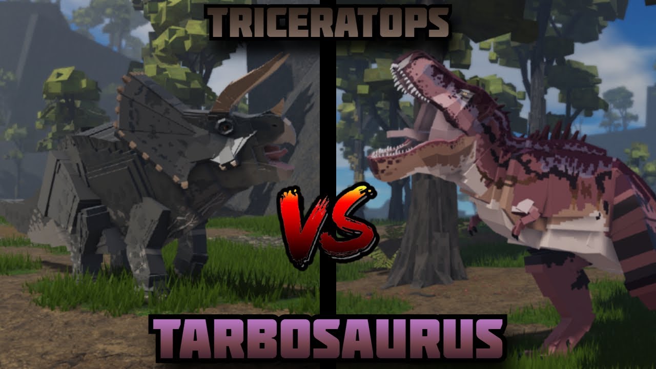 Tarbosaurus Vs Triceratops Cinematic // Jurassic Blocky