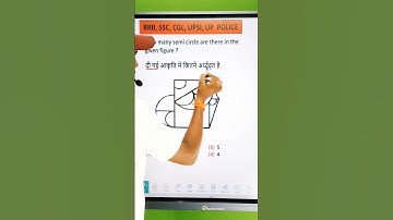 How many semi circle there in the given figure #ssc #cgl