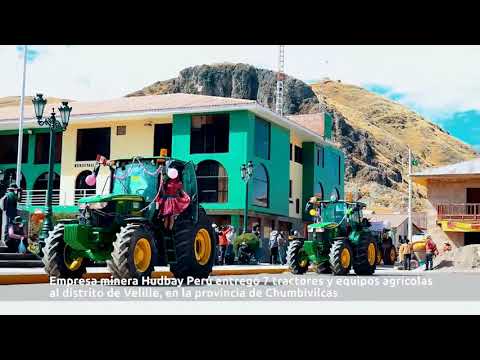 🚜 Hudbay Perú entrega 7 tractores al distrito de Velille, provincia de Chumbivilcas 👏