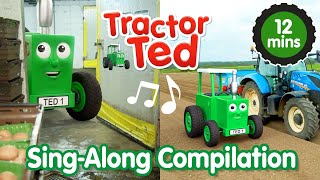 Sing With Ted On The Farm 🚜 | Tractor Ted Sing-Along Compilation 🎶 | Tractor Ted Official Channel