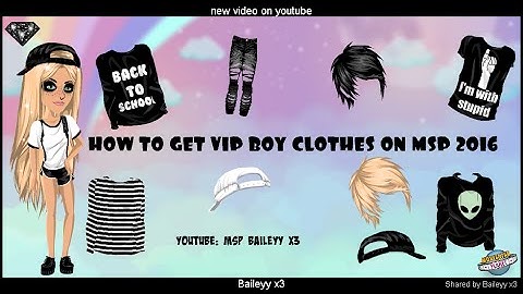 How to glitch VIP boy clothes MSP 2016
