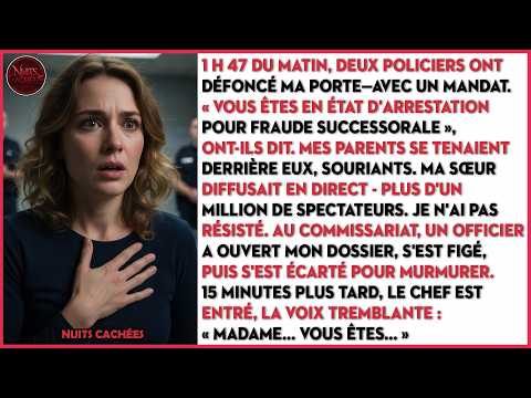 2 POLICIERS ONT DÉFONCÉ MA PORTE—AVEC UN MANDAT. « VOUS ÊTES EN ÉTAT D'ARRESTATION POUR.... »