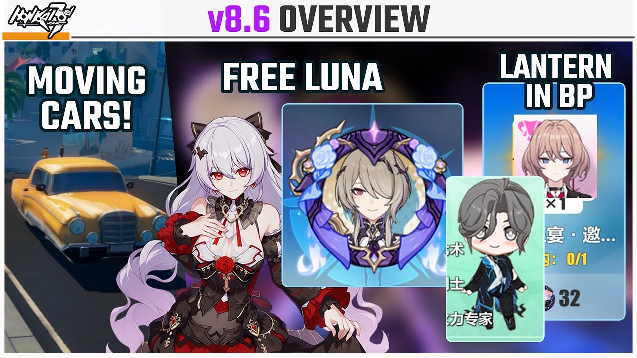 Обзор Honkai v8.6 — БЕСПЛАТНЫЙ LUNAR VOW, возвращение Autochess, Lantern в BP, глава 11 и многое ...