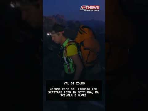 Video 43ENNE ESCE DAL RIFUGIO PER SCATTARE FOTO IN NOTTURNA, MA SCIVOLA E MUORE | 14/09/2026