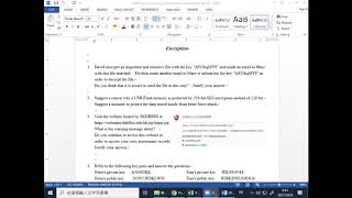 Encryption (security), 2021 ICT SBA