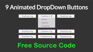 Animated Dropdown Buttons With Source Code | Drop Down Menu