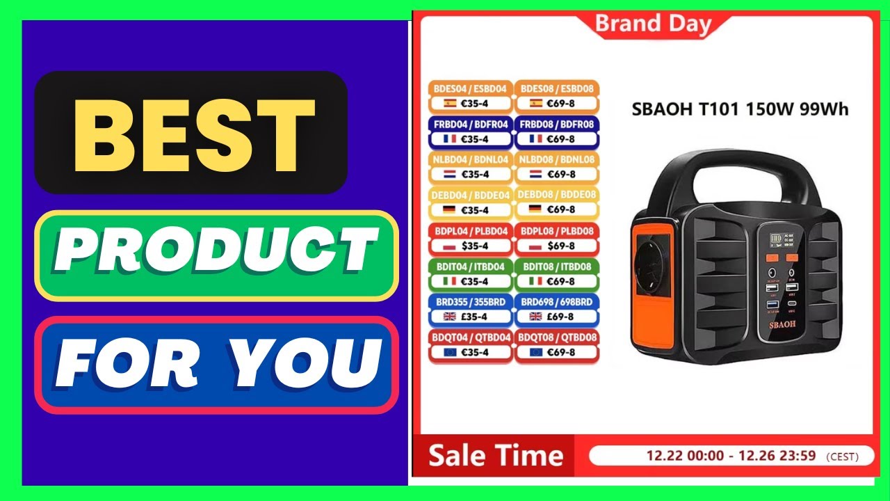 SBAOH T101 200W Power Station 194Wh