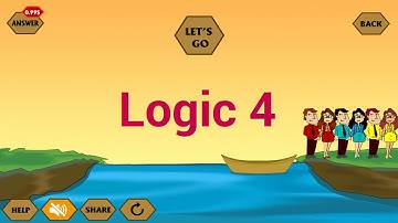 River crossing IQ game logic 4 solution