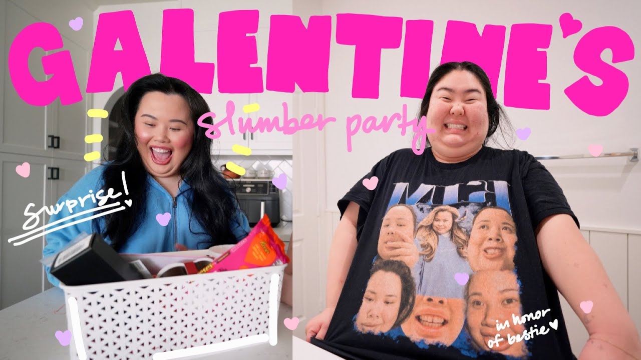 SURPRISING MY BESTIE + GALENTINE'S SLUMBER PARTY + being single at 29 on v-day | Goodbye 20s