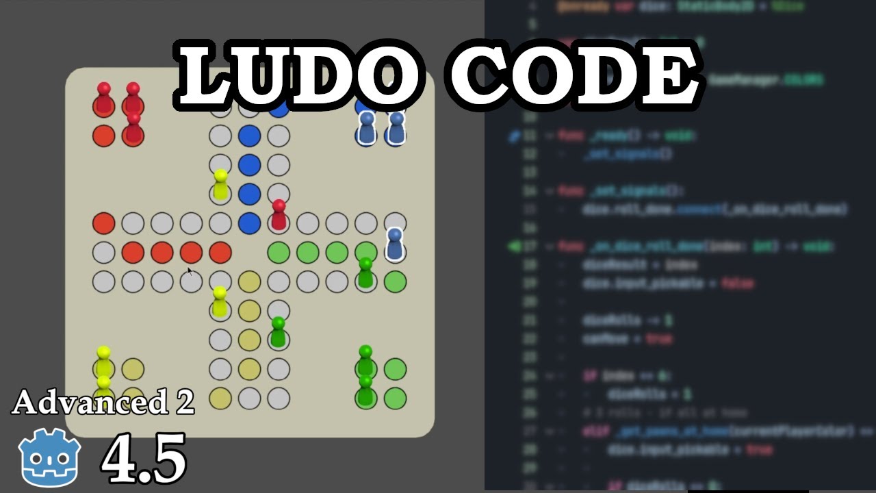 How to create Ludo - Part2 Code - Learn Godot 4 - no talking - YouTube