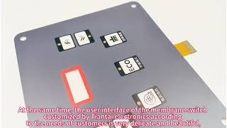 LED membrane switch with IP67 waterproof