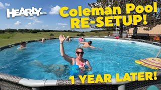 Coleman Pool  RESETUP! 1 Year Later Review!