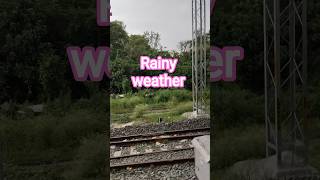 Rainy weather #railway #rain #weather #travel #train #nature #clouds #rainyday #travelvlog #shorts
