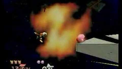 Super Smash Bros. - (Kevin) Fox vs Kirby (CPU)