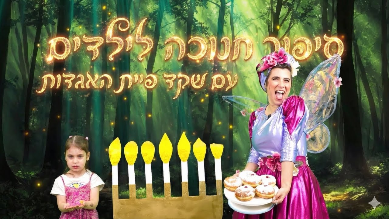 סיפור חנוכה לילדים עם שקד פיית האגדות- הפרק המלא