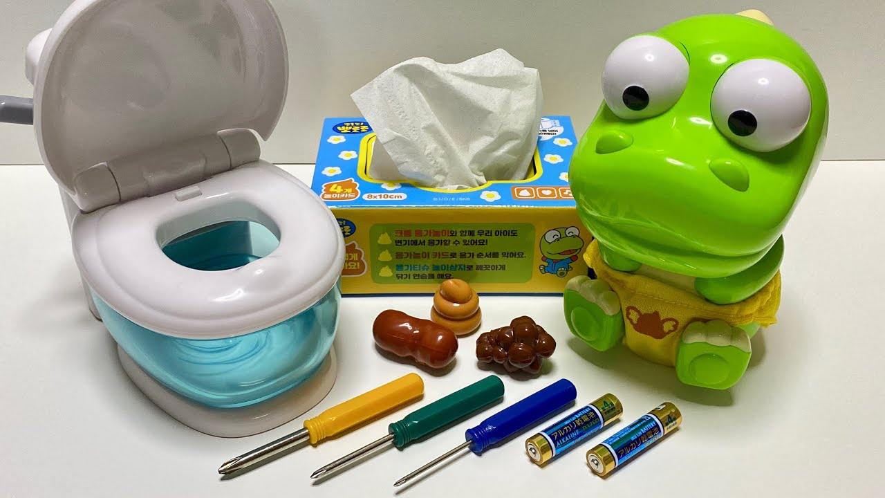 [Toy asmr]💩ポロロとクロンのトイレ💩購入方法とおもちゃ開封ASMR 장난감 ASMR로 뽀로로와 크론의 화장실 을 열다 ...