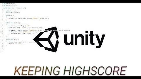 Unity Tutorial - Keeping High-score