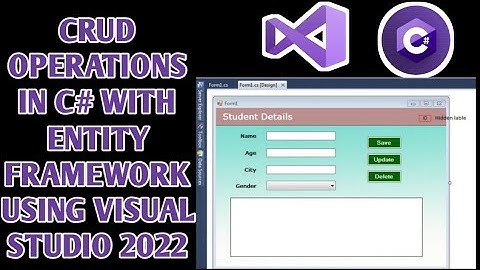 C# Entity Framework CRUD Tutorial | Complete Entity Framework Core Guide