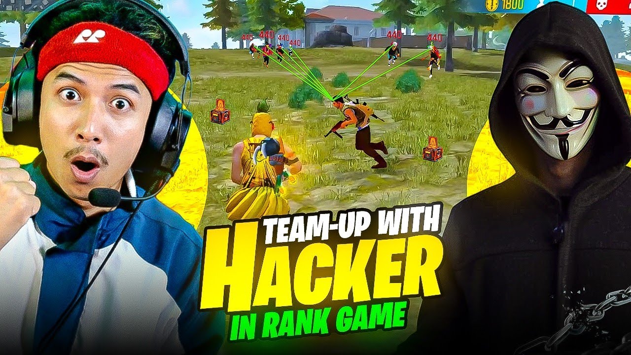 TEAMUP WITH HACKER IN BR RANK GAME - YouTube