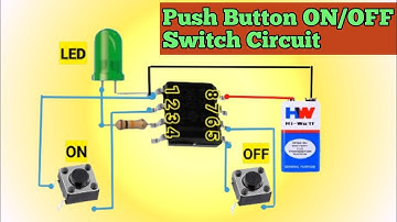 How to Make Push Button ON/OFF Switch Circuit ! 555 IC !