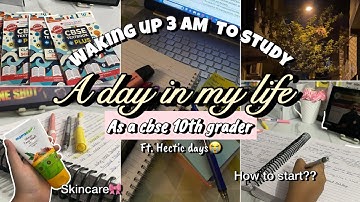 A DAY IN MY LIFE AS A CBSE 10th GRADER 📚|| MID TERMS HASSLE🥴||