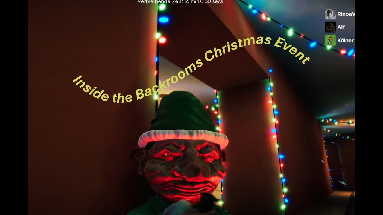 Nervige Gnome. Inside the Backrooms Christmas Event