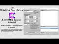 Dilution Calculator How to prepare a Saline solution by dilution Tutorial