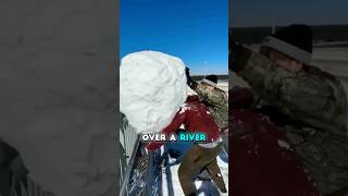 They Dropped a Giant Snowball into a River ❄️😱