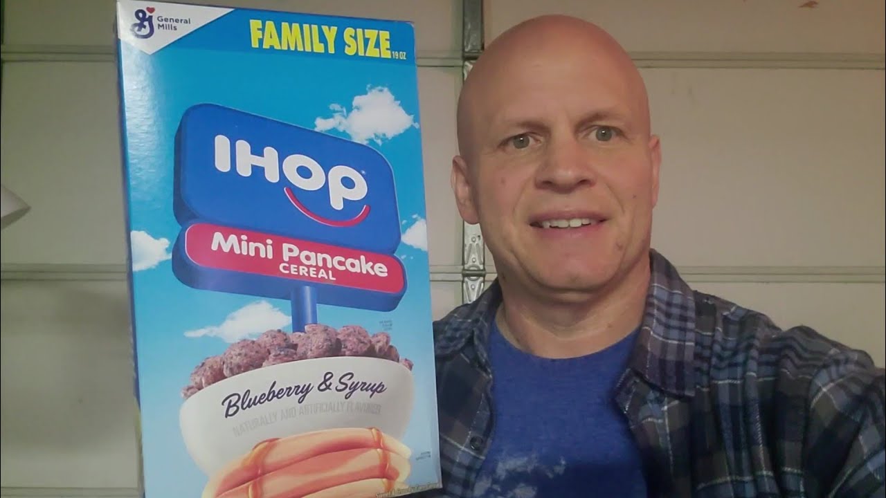 New IHOP Mini Pancake Cereal Blueberry And Sryup Flavor Review YouTube