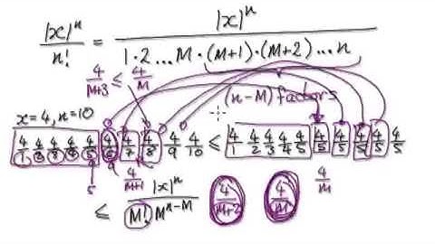 Video 2483 - Limit of x^n/n! , Proof, Sequence, Infinity - Part 7/7