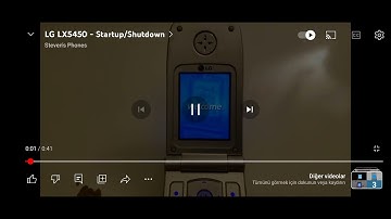 LG LX5450 Startup and Shutdown